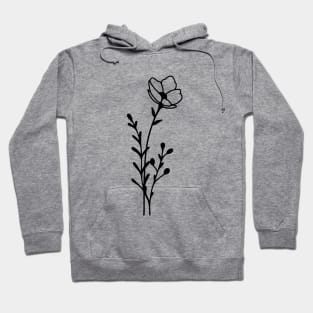 Minimal flowers Hoodie